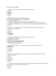 Latihan soal teori kejuruan teknik bangunan. Soal Pilihan Ganda Adobe Ilustrator