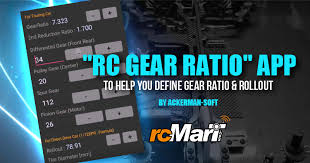 rc gear ratio app to help you define gear ratio rollout