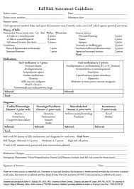 This Form Is For Documenting Fall Risk In Nursing Home Residents Healthcare Providers Should Fill Out The Form Eve Fall Risk Fall Risk Assessment Elderly Care