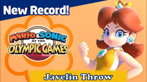 Mario and Sonic at Olympic Games Tokyo 2020 - Javelin Throw Olympic New  Record by Daisy - YouTube