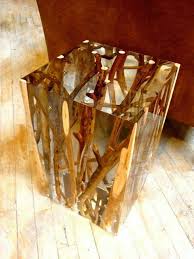 Branches In Acrylic Side Table Funky Furniture Driftwood Furniture Acrylic Side Table