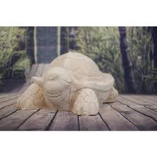 Ça change la vie !ademaxarntrès bon produit ! Statue Tortue Pied De Parasol En Ciment Blanc