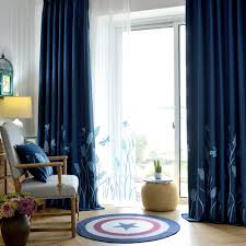 4.4 out of 5 stars 38. Amazon Com Melodieux Wheat Embroidery Faux Linen Blackout Wide Curtains For Living Room Patio Door Large Window Grommet Drape Navy Blue 100 By 96 Inch 1 Panel Furniture Decor