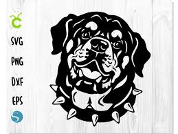 Download Dog Rottweiler Head Collar Svg Dog Svg By Creative Studio On Zibbet