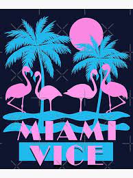 Your amazon music account is currently associated with a different marketplace. Miami Vice Flamingo Florida Poster By Kelsobob Florida Poster Miami Art Deco Miami Vice Theme
