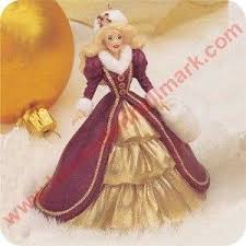 Qxi5371 1996 Holiday Barbie 4 Holiday Barbie Hallmark Ornaments Happy Holidays Barbie