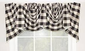 Black And Tan Buffalo Check Curtains Buffalo Check Empire Valance In Black Grey Green Tan Red Or Blue Valance Buffalo Check Curtains Buffalo Check