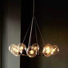Eclipse Chandelier Halo West Elm Contemporary Chandelier Blown Glass Pendant Pendant Light Fixtures