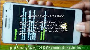 Update Samsung Galaxy J7 Sm J700m Android 6 0 1 Marshmallow Youtube