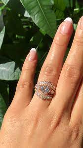 East West Moissanite Ring Diamond Wedding Bands By La More Design Video Diamond Wedding Bands Wedding Rings Dream Engagement Rings