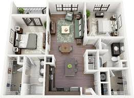 2 1 Ev 3 Boyutlu Dizayni Ev Plani Minimalist Ev Ev Zemin Planlari