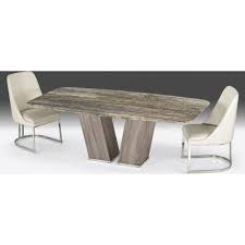 A feast was spread upon the board a table is a type of furniture comprising an open, flat surface supported by a base or legs. Stone International Vertigo Boat Shaped Stone Top Dining Table 2276 O