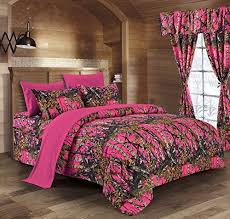 Regal Comfort The Woods High Viz Pink Camouflage Queen 8pc Premium Luxury Comforter Sheet Pillowcases And B Camo Bedding Sets Pink Camo Bedroom Camo Bedroom