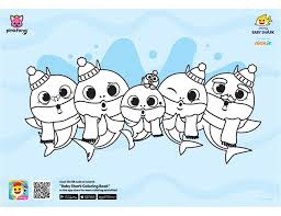 Let's color and decorate my own baby shark! Printables Baby Shark 10 Hp Official Site
