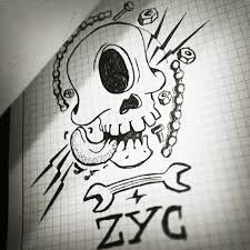 Skull Bones Bicycle Bmx Bike Zyklop Quick Sketch Illustration Drawing For Zyclop Germany Apparel By Christoph Hillus Mit Bildern Krefeld
