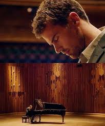 Theo James, lovin' the music.