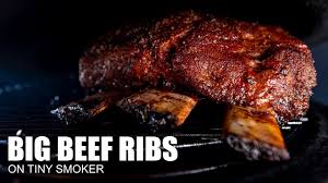 If you can't find riblets, you can buy a rack of pork ribs and run your knife lengthwise between the bones and then use a cleaver to cut the ribs into. Big Beef Ribs On Tiny Smoker Youtube