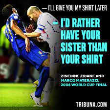 Je ne m'y attendais pas… » ce soir de juillet 2006, marco materazzi a eu le souffle coupé. Marco Materazzi Reveals Exactly What He Said To Cause Zidane S Headbutt In 2006 World Cup Final