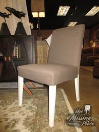 Set Of Six Armless Dining Chairs From Ikea In A Dark Taupe On Painted White Legs Almost 600 New Excellent Deal Each C Ikea Dining Chair Dining Chairs Chair