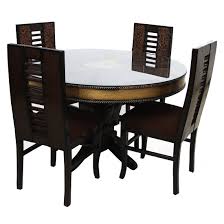 Made with quality birch wood, this set is built to last and comes with four chairs. Look In Furniture Wood Flora Round Table Dining Set With 4 Chairs 48x48x30inch Walnut Amazon In Furniture