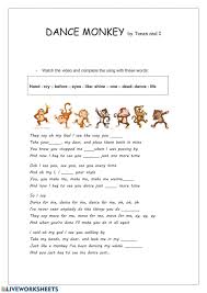 Worksheets With Songs Interactive And Downloadable Worksheet You Can Do The Exercises Online Or Download The W In 2020 Classroom Songs Esl Reading Comprehension Songs