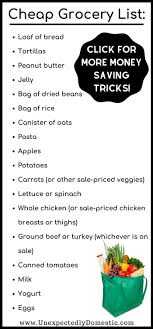 Cheap Food To Buy When Broke How To Grocery Shop On A Tight Budget Cheap Groceries Shopping List Grocery Cheap Grocery Shopping List