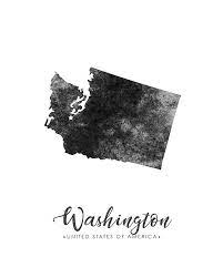 Check spelling or type a new query. Washington State Map Art Grunge Silhouette Mixed Media By Studio Grafiikka
