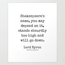 9 Lord Byron Quotes 201215 Poet Poem Poetry Romantic Movement Writer Literature Art Print By Wordz Tap To See If You Get A D Literature Art Poems Byron