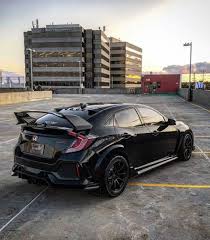 Black And White Hatchback Honda Civic Type R Tuning Black In 2020 Honda Civic Type R Honda Civic Honda Civic Hatchback