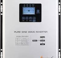 Ampinvt 800W Pure Sine Wave Inverter with AC Charger, DC 12V to AC 120V  Output,UPS Backup Power Low Frequency Inverter for Lithium, Sealed,AGM, ...