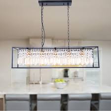 5 light linear kitchen island lighting