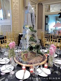 As much as the food on it, table decorations can bring a party together. A Paris Themed Party April In Paris Centerpieces For A Spring Event Paris Theme Party Paris Theme Paris Theme Centerpieces
