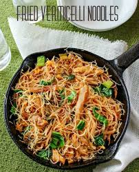 Fried Vermicelli Noodles Vermicelli Recipes Flexitarian Recipes Vermicelli Noodles