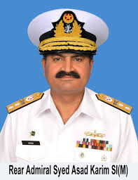 Commodore Syed Asad Karim SI(M) has been promoted to the rank of Rear  Admiral . Rear Admiral Syed Asad Karim was commissioned in Supply Branch of  Pakistan Navy in 1984. He is