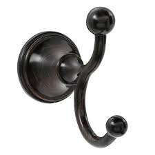 Brilliance stainless finish has subtle warm undertones which make it extremely versatile and perfect for a variety of bath decors. Delta Crestfield Double Towel Hook In Venetian Bronze 138038 The Home Depot