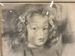 EDWIN DICKINSON GRAPHITE PORTRAIT SALLY WELD 1941