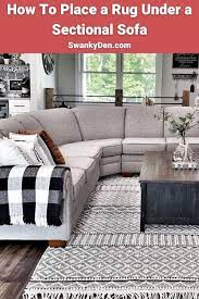 How to place rug under sectional. How To Place A Rug Under A Sectional Sofa Living Room Rug Placement Sectional Sofas Living Room Area Rug Placement Living Room