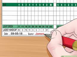 Despite the fact that we have already mentioned that to calculate the handicap you need to make at least 5 blows, golf gps & scorecard can calculate an approximate handicap for only 3 rounds. How To Read A Golf Scorecard 10 Steps With Pictures Wikihow