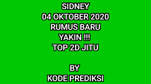 Check spelling or type a new query. Prediksi Sidney 4 Oktober 2020 Minggu Rumus Baru Yakin 2d Top Jitu Boom Youtube