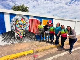 En Ciudad Bolívar, contamos con talento de primera como nuestro amigo Guillermo  Millán; quien realizó este mural en honor a nuestros equipos de salud  #BloqueoCero @NicolasMaduro