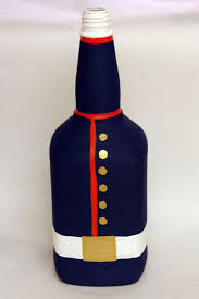 Pin By Marie On Crafty Crafts Diy Bottle Crafts Wine Bottle Crafts Usmc Dress Blues