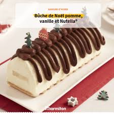 Buche De Noel Pomme Vanille Et Nutella Recette Nutella Buche De Noel Nutella Recette