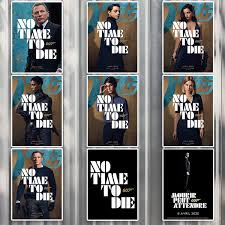 The mission to rescue a kidnapped scientist turns out to be far more treacherous than expected, leading bond onto the trail of a mysterious villain armed with dangerous new technology. 2020 No Time To Die 007 James Bond 25th Never Dream Of Dying Shatterhand Daniel Craig Film Poster Wall Art Stickers Wish