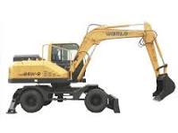 7 Ton Tire Type Wheel Excavator with Dozer - Wheel Excavator ...