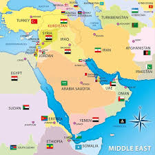 Middle East Map With Flags Graphic Elaboration Middle East Map With Flags Sponsored Map East Middle Flags Middle East Map Middle East Culture Map