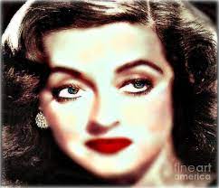 I love those yellow eyes of hers but i need more of her with her blue eyes. Bette Davis Eyes Painting By Wbk