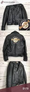 Hard Rock Cafe Leather Motorcycle Jacket Honolulu Leather Motorcycle Jacket Jackets Cafe Jacket