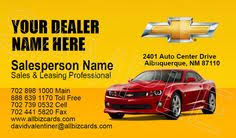 Purchase must be made at a participating u.s. Dealership Cards Chevrolet Automotive Business Cards