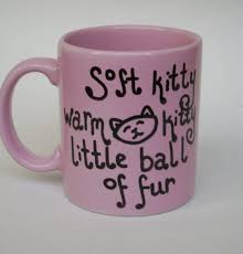 Soft Kitty Lyrics Mug Mugs Diy Xmas Gifts Sharpie Cup