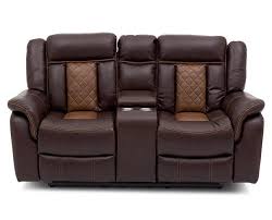 Loveseat Recliner A Style Statement Martinsville Reclining Console Loveseat Furniture Row Loveseat Recliners Love Seat Leather Reclining Loveseat
